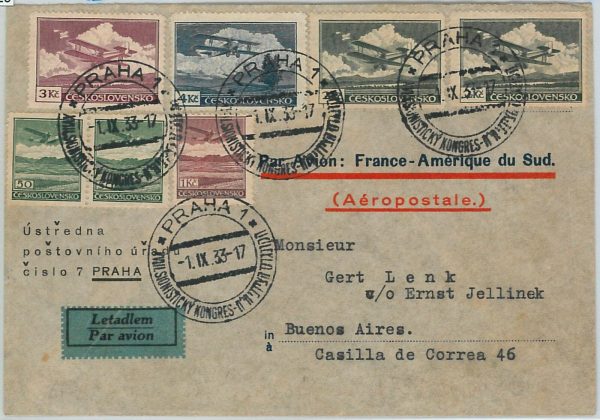 57929 - JUDAICA - POSTAL HISTORY: Czechoslovakia - COVER with special postmark