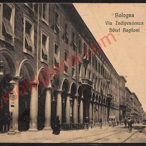 ae2175 - CARTOLINA  D'EPOCA - Bologna Città - Via Indipendenza  1915