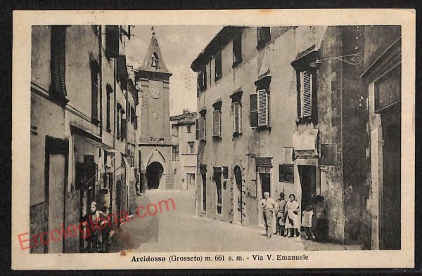 ag2037 - CARTOLINA D'EPOCA - Grosseto Provincia - Arcidosso  1932