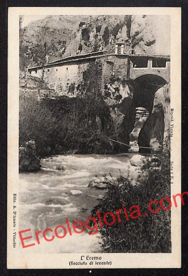 ag5398 - CARTOLINA D'EPOCA - L'Aquila - VITTORIO - L' Eremo
