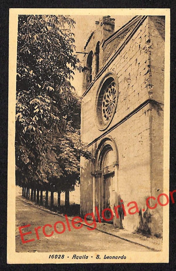 ag5400 - CARTOLINA D'EPOCA - L'Aquila Città - S. Leonardo