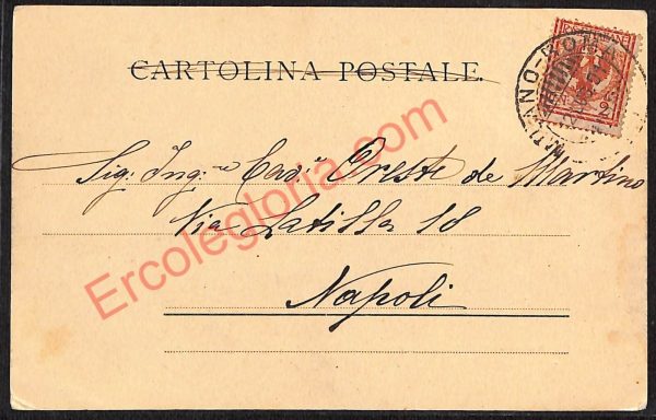 ae2180 - CARTOLINA  D'EPOCA - Bologna Città - Piazza Vittorio Emanuele  1901 - immagine 2
