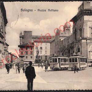 ae2181 - CARTOLINA  D'EPOCA - Bologna Città - Piazza Nettuno  1912