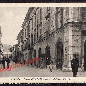ag5415 - CARTOLINA D'EPOCA - L'Aquila Città - Corso Vittorio Emanuele
