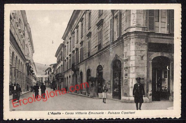 ag5415 - CARTOLINA D'EPOCA - L'Aquila Città - Corso Vittorio Emanuele