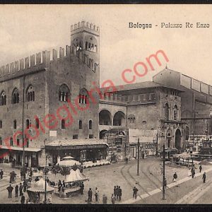ae2188 - CARTOLINA  D'EPOCA - Bologna Città - Palazzo Re Enzo  1913
