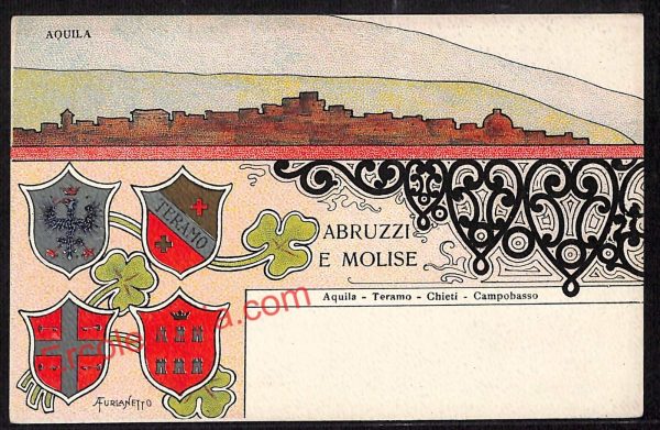 ag5419 - CARTOLINA D'EPOCA - L'Aquila Città - Abruzzi e Molise