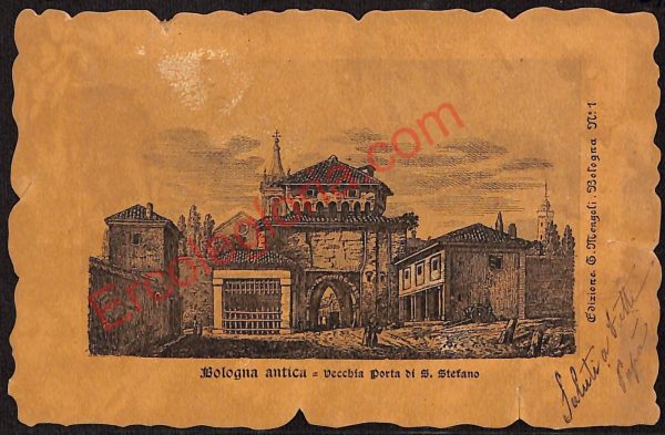 ae2211 - CARTOLINA  D'EPOCA - Bologna Città - Vecchia Porta di S. Stefano