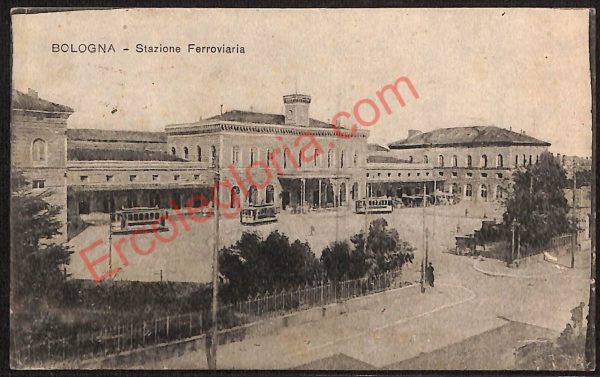 ae2213 - CARTOLINA  D'EPOCA - Bologna Città - Stazione Ferroviaria  1917