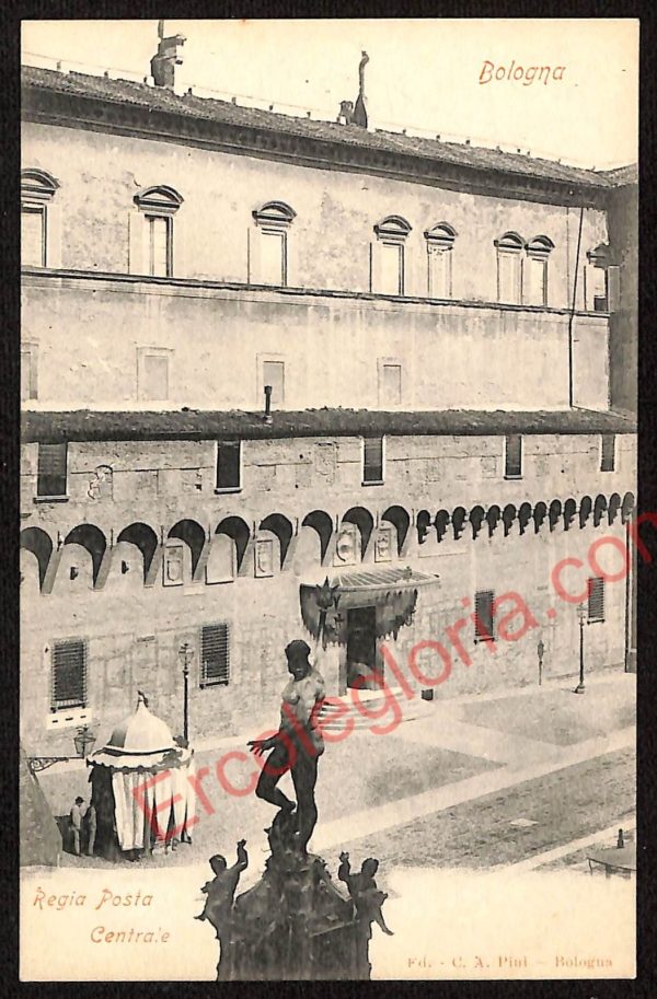 ae2220 - CARTOLINA  D'EPOCA - Bologna Città - Regia Posta Centrale