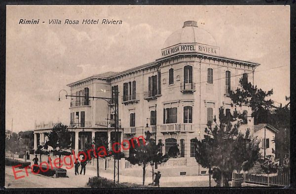 ai0818 - CARTOLINA D'EPOCA - Rimini Città - Villa Rosa Hotel Riviera