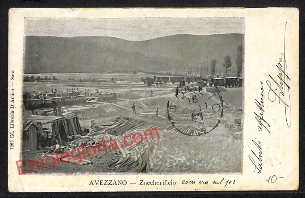 ag5463 - CARTOLINA D'EPOCA - L'Aquila Provincia - Avezzano  1903