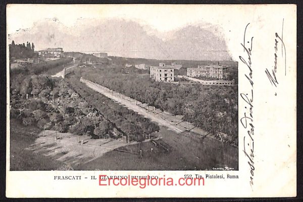 ad8283 - CARTOLINA D'EPOCA - Roma Provincia - Frascati   1902