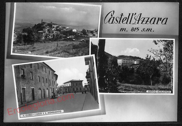 ag2121 - CARTOLINA D'EPOCA - Grosseto Provincia - Castell'Azzara  1955
