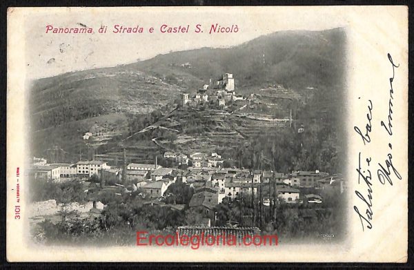 ae0515 - CARTOLINA  D'EPOCA - Arezzo Provincia - Strada  1908