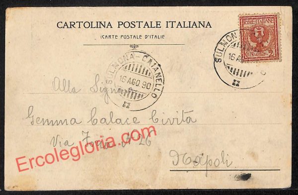ag5488 - CARTOLINA D'EPOCA - L'Aquila Provincia - Castel di Sangro - immagine 2