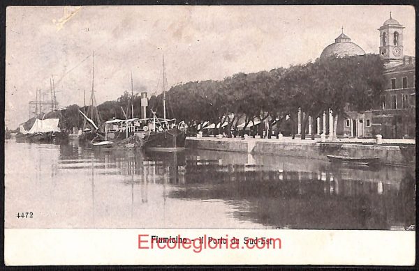ad8291 - CARTOLINA D'EPOCA - Roma Provincia - Fiumicino 1922