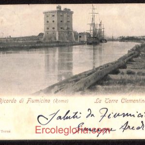 ad8292 - CARTOLINA D'EPOCA - Roma Provincia - Fiumicino 1902
