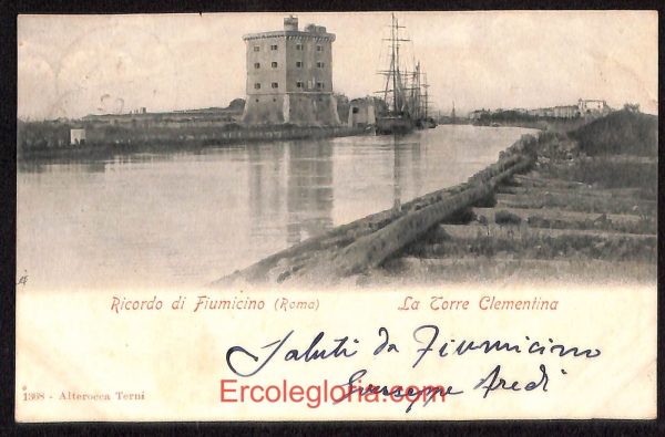 ad8292 - CARTOLINA D'EPOCA - Roma Provincia - Fiumicino 1902