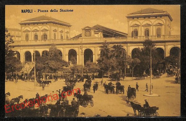 ag9846 - CARTOLINE D'EPOCA - Napoli Citta - Piazza della Stazione