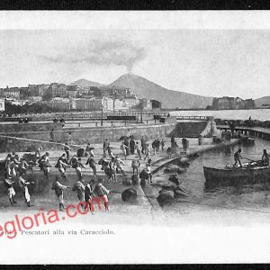ag9852 - CARTOLINE D'EPOCA - Napoli Citta - Pescatori alla via Caracciolo