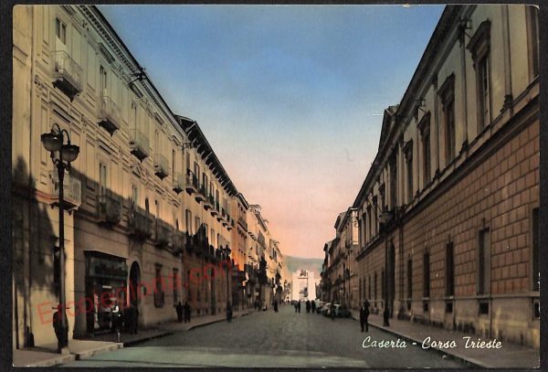 ae4597 - CARTOLINA D'EPOCA - Caserta Città - Corso Trieste