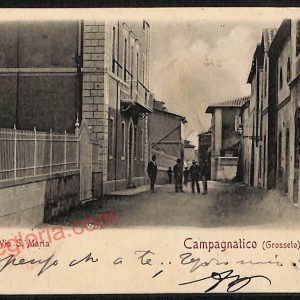 ag2134 - CARTOLINA D'EPOCA - Grosseto Provincia - Campagnatico  1903