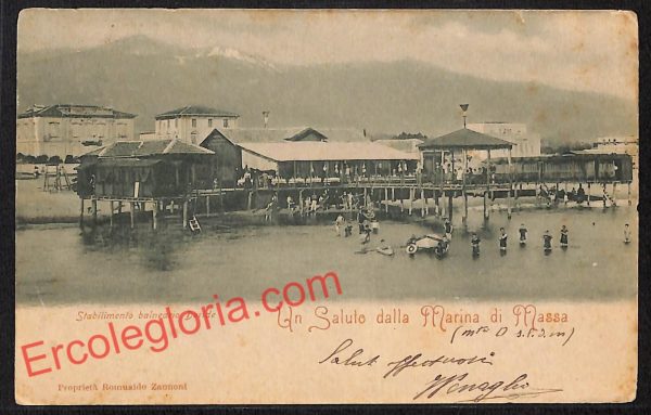ag8060 - CARTOLINA D'EPOCA - Massa Carrara Provincia - Marina di Massa