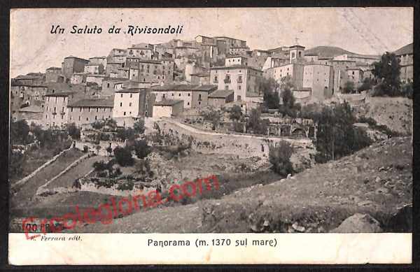 ag5511 - CARTOLINA D'EPOCA - L'Aquila Provincia - Rivisondoli    1910