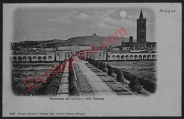 ae2238 - CARTOLINA  D'EPOCA - Bologna Città -Panorama del Cimitero della Certosa