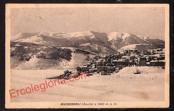 ag5512 - CARTOLINA D'EPOCA - L'Aquila Provincia - Rivisondoli    1938