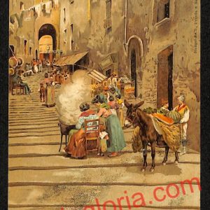 ag9886 - CARTOLINE D'EPOCA - Napoli Citta - Gradini San Barbara