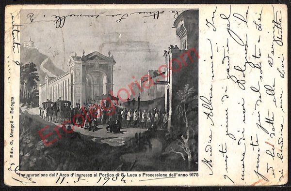 ae2255 - CARTOLINA  D'EPOCA - Bologna Città - Arco al Portico di S. Luca