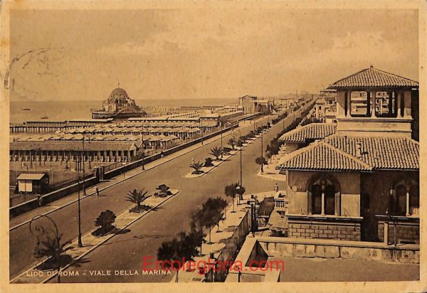 ad8324 - CARTOLINA D'EPOCA - Roma Provincia - Lido di Ostia  1934