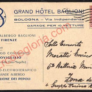 ae2260 - CARTOLINA  D'EPOCA - Bologna Città - Grand Hotel Baglioni  1918