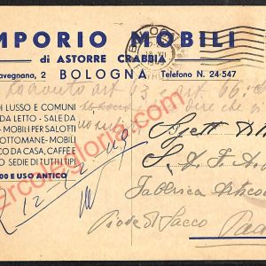 ae2265 - CARTOLINA  D'EPOCA - Bologna Città - Emporio Mobili