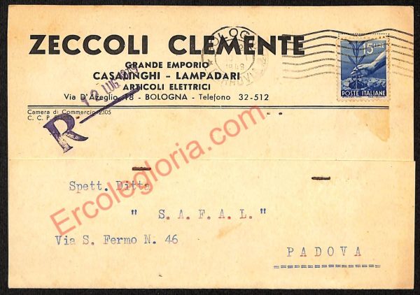 ae2271 - CARTOLINA  D'EPOCA - Bologna Città - Zeccoli Clemente