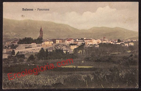 ag5529 - CARTOLINA D'EPOCA - L'Aquila Provincia - Sulmona    1912