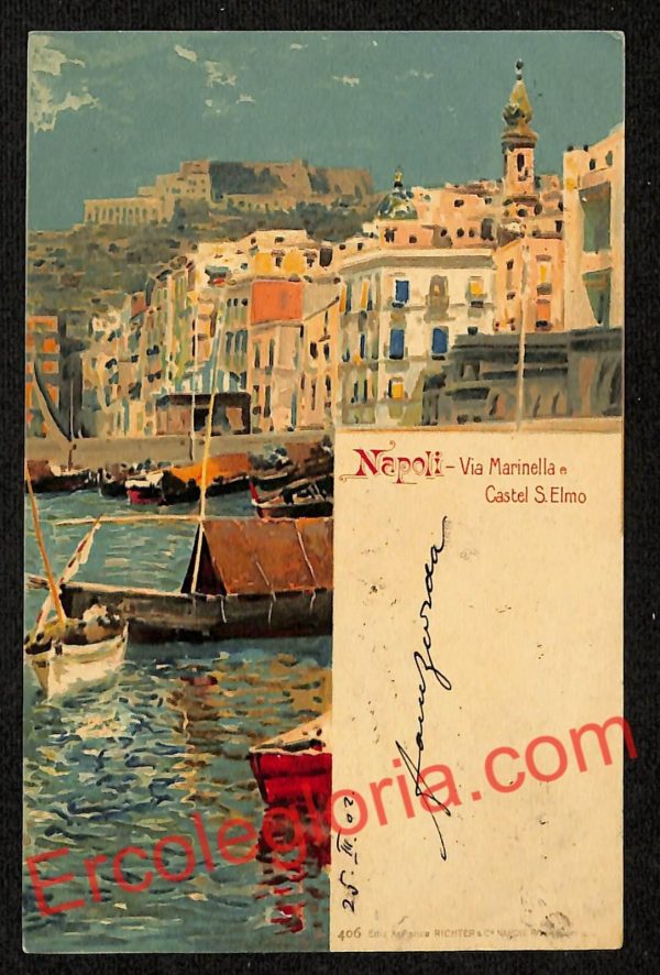 ag9890 - CARTOLINE D'EPOCA - Napoli Citta - Via Marinella