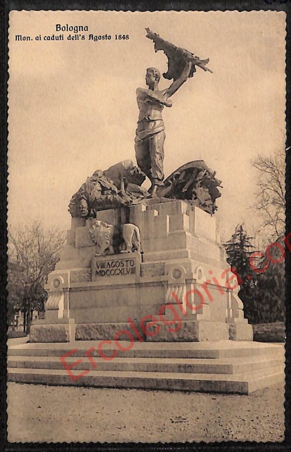 ae2284 - CARTOLINA  D'EPOCA - Bologna Città - Monumento ai Caduti dell' 8 Agosto