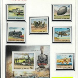 P3097 - GUINEA FRANCESE YVERT 736/9,PA 162/3 BF 45 IMPERF
