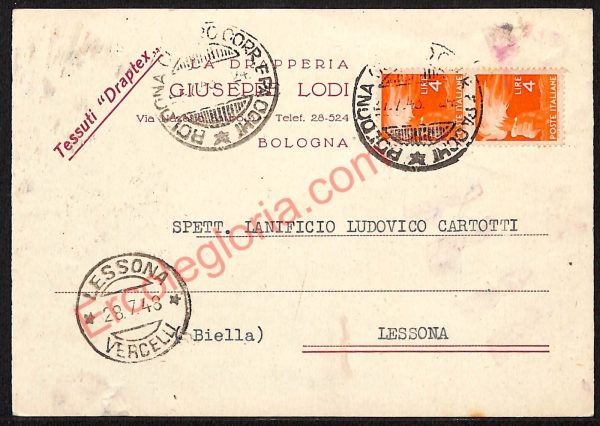 ae2291 - CARTOLINA  D'EPOCA - Bologna Città - Giuseppe Lodi