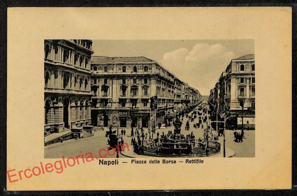 ag9895 - CARTOLINE D'EPOCA - Napoli Citta - Piazza della Borsa