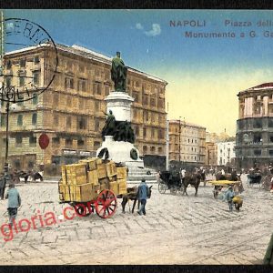 ag9896 - CARTOLINE D'EPOCA - Napoli Citta - Piazza della Stazione
