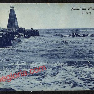 ah9924 - CARTOLINA D'EPOCA - Riccione Città - Il Faro