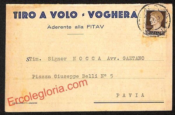 ah6364 - STORIA POSTALE - Pavia Provincia - Voghera