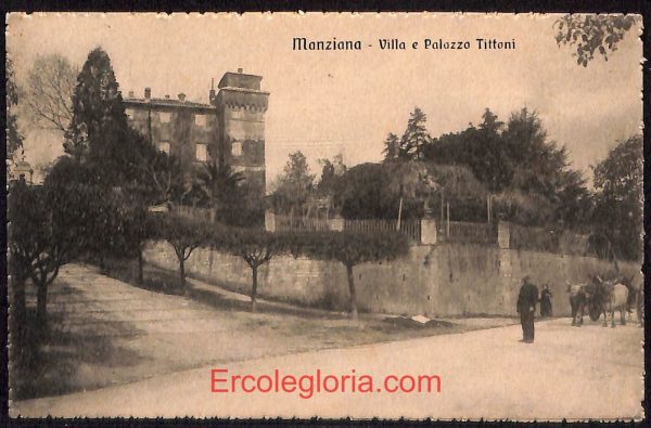 ad8346 - CARTOLINA D'EPOCA - Roma Provincia - Manziana  1916