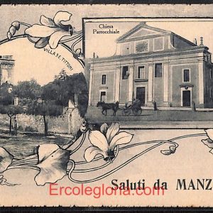 ad8355 - CARTOLINA D'EPOCA - Roma Provincia - Manziana  1916