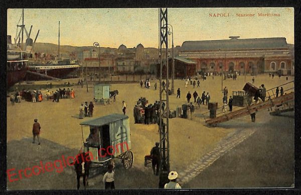 ag9907 - CARTOLINE D'EPOCA - Napoli Citta - Stazione Marittima
