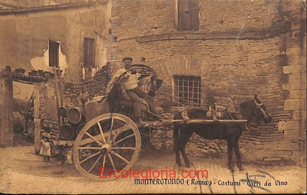 ad8382 - CARTOLINA D'EPOCA - Roma Provincia - Monterotondo  1912